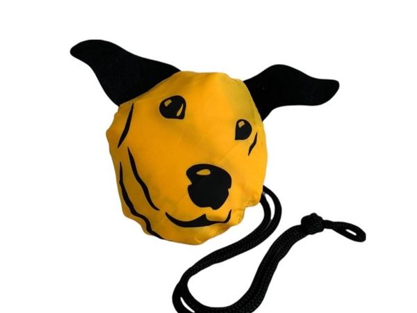 One of our webshop items of a novelty dogs trust dog mascot foldable shopper bag