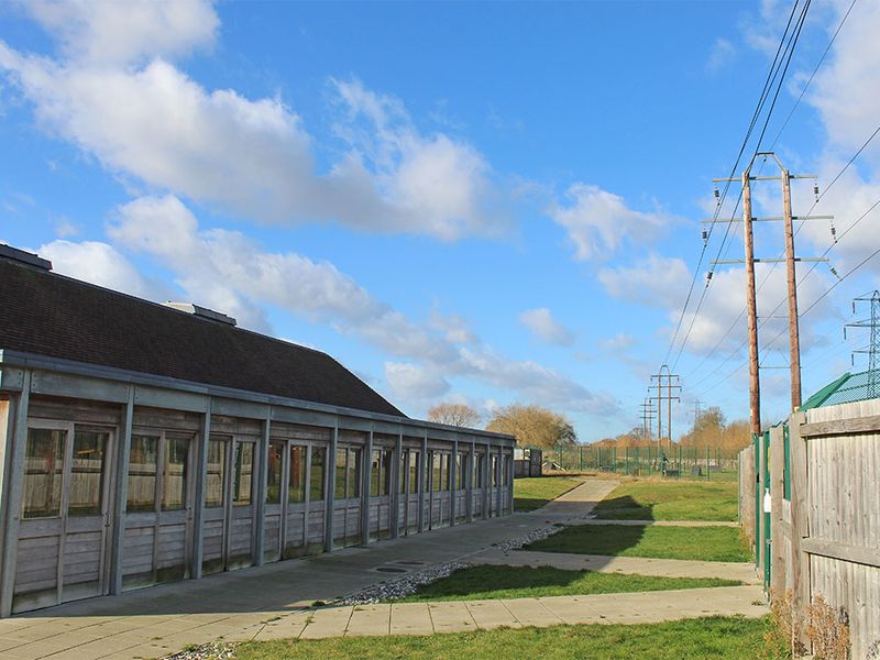 Basildon Rehoming Centre exterior kennels.