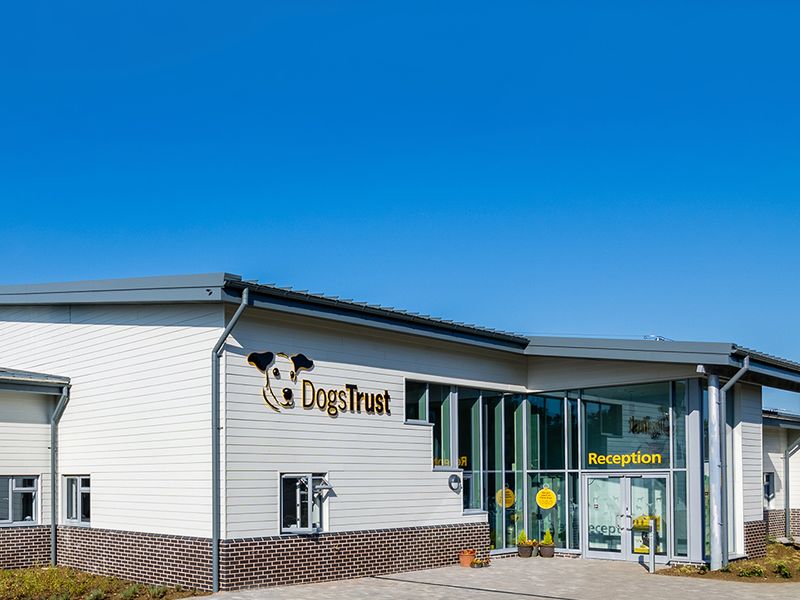 Evesham Rehoming Centre Exterior and reception entrance.