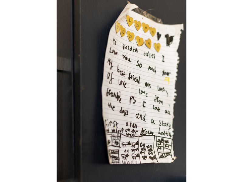 A child's letter addressed to the Oakfield Oldies