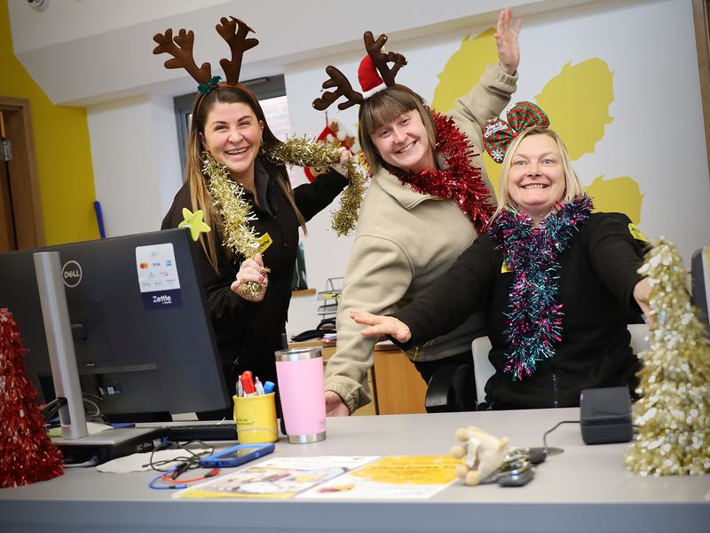 our staff enjoying Christmas