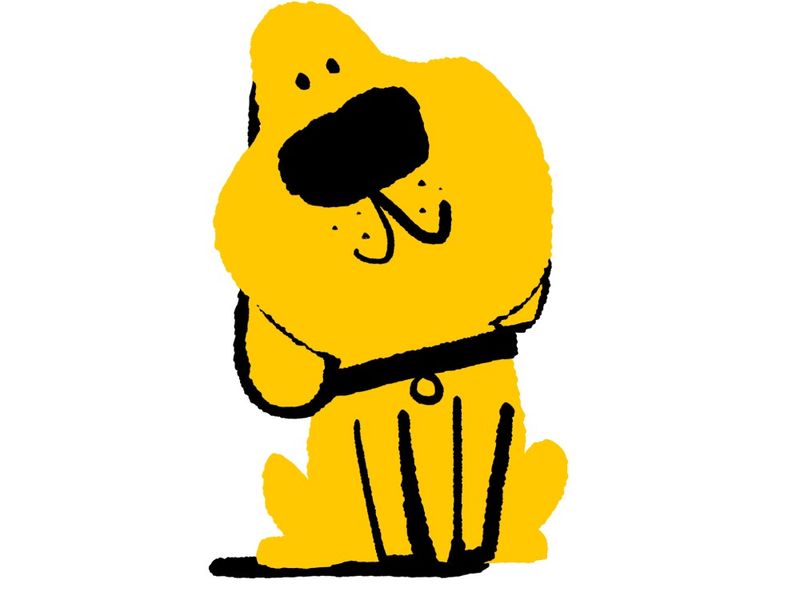 Illustration of Dog tilting his head