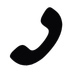 Black phone icon illustration